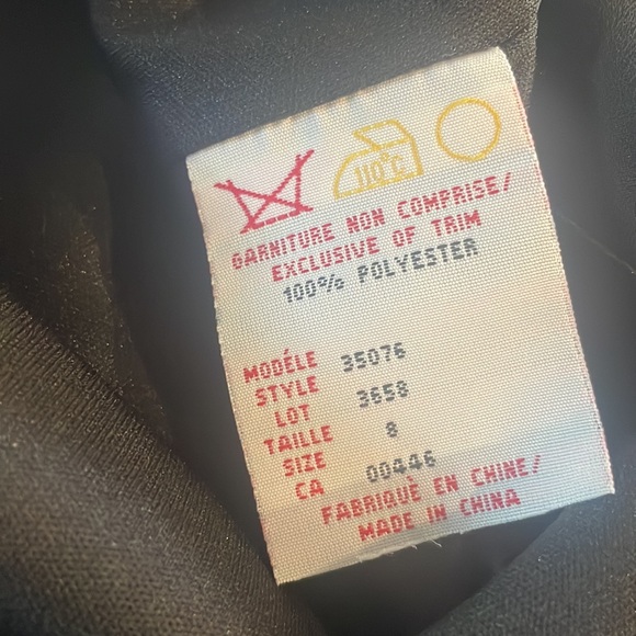 VINTAGE BLACK COCKTAIL GOWN - Picture 7 of 7